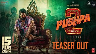 Pushpa 2 The Rule Teaser  HINDI  Allu Arjun  Sukumar  Rashmika Mandanna  Fahadh Faasil  DSP [upl. by Helaina]