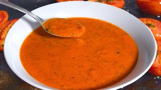 The Best Homemade Roasted Tomato Basil Soup [upl. by Nimrac]