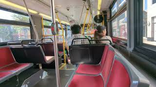 No Subway Service  TTC Line 1 Shuttle Service Bus Ride from Eglinton to Davisville [upl. by Amsa]