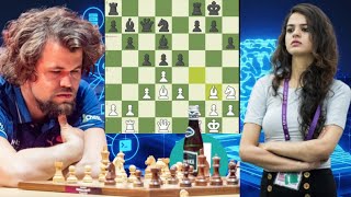 Critical chess 3 Magnus Carlsen vs Tania Sachdev [upl. by Zela]