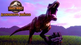 Atravessando o território do tiranossauro  JURASSIC WORLD ACAMPAMENTO JURÁSSICO  Netflix [upl. by Eelyrehc]