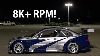 M3 GTR POV Driving  8200 RPM 120 MPH [upl. by Atinet]