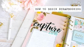 How to Begin Scrapbooking [upl. by Atisor]