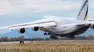 ANTONOV An124 Stunning Takeoffs and Landings ✈️ Aircraft Aviation [upl. by Ahsikyw]