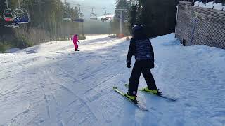 Lipno nad Vltavou sjezd sjezdovky Jezerní [upl. by Grefer40]