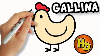 Como dibujar una GALLINA CON HUEVOS  dibujos niños 💓⭐ How to draw a HEN WITH EGGS  drawings kids [upl. by Seem]