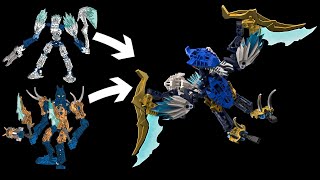 BIONICLE HOW TO FROST VULTURE  2 GLATORIAN COMBINER MOC [upl. by Fuller514]