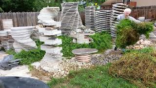 Pulling Weeds Timelapse 2 gardening weeding timelapse yardwork [upl. by Strain575]