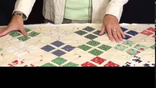 How to Pin Baste a Quilt with NickelFinish Safety Pins [upl. by Nigrom]