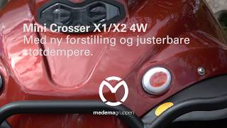 Mini Crosser X1X2 4W med ny forstilling og justerbare støtdempere [upl. by Lejna496]