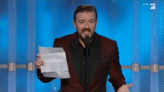 Ricky Gervais mocks Jodie Foster quotThe Beaverquot [upl. by Picker]