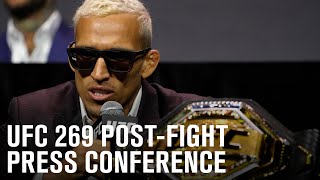 UFC 269 Postfight Press Conference [upl. by Candyce465]