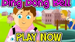 Ding Dong Bell with Hindi Subtitles  Nursery Rhymes  Kids Rhymes [upl. by Eidak]