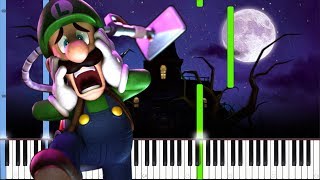 Luigis Mansion Theme Nightmare Edition Piano Tutorial  Zebeldarebel [upl. by Niloc107]