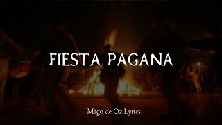 Mägo de Oz  Fiesta Pagana  Letra [upl. by Lionello]