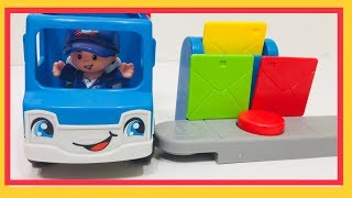 سيارات اطفال صغار كرتونسيارة بريد للأطفال  تعلم الألوان تعلم العد Kids cars learn the colors [upl. by Haveman]