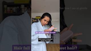 Hairfall with combing wet hair  Detangling Curly Hair Routine  Wavy Hair for Beginners  PART 2 [upl. by Auhsaj]