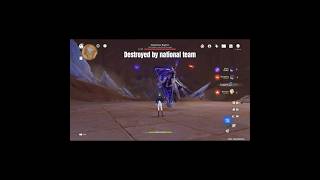 genshinshorts Iniquitous Baptist nodamage bossfight with nationalteam World Level 9 [upl. by Hibben]