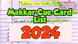 New cue cards 2024  Ielts Speaking makkar list September to Dec 2024  Jumbo cue card  83 in 1 [upl. by Aihsad]