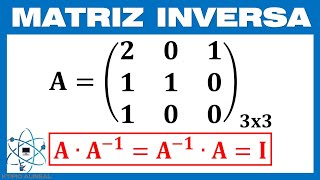 Matriz Inversa 3x3 por Definición [upl. by Clarice]