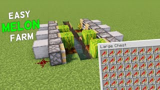 Easy Minecraft Melon Farm For Beginners 120 Tutorial [upl. by Thain]