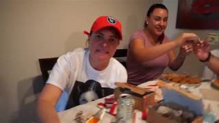 200 CHICKEN NUGGET CHALLENGE  Girls vs Kid vs Guy  Burps  Mukbang  Food Challenge [upl. by Drannel]