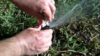 How to adjust Hunter PGP gear drive rotor  Sprinkler Repair [upl. by Mountfort351]