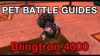 WoW Pet Battle Guides Blingtron 4000 with only 2 pets [upl. by Rehtaef]