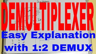 DemultiplexerWhat is Demultiplexer1 to 2 DemultiplexerDemultiplexer Truth Table and Circuit Diagr [upl. by Latsyrc]