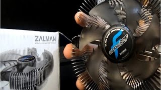 Zalman cnps90F Ultra Quietquot Low Profile CPU Cooler Unboxing and Review [upl. by Lister]