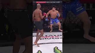 MVP lands a devastating kick to Goiti Yamauchi Bellator292 [upl. by Enawyd]