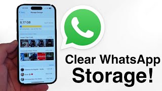 How To Free Up WhatsApp Storage on iPhone [upl. by Gierk]