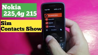 How to setting Contacts Nokia 2254g 215 Sim Contacts Show Import export Settings [upl. by Schell166]