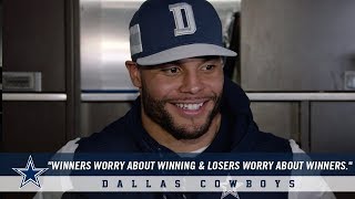 Dallas Cowboys Quarterback Dak Prescott Responds to Eagles Trash Talk  Dallas Cowboys 2018 [upl. by Notsgnal]