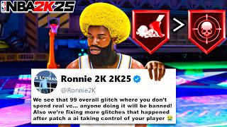 NBA2K25 99 OVERALL amp LEGEND BADGE GLITCH 🤣 2k employee exposes nba2k [upl. by Iegres]