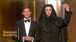 Emmys 2015  Andy Sambergs Opening Monologue [upl. by Carrissa]