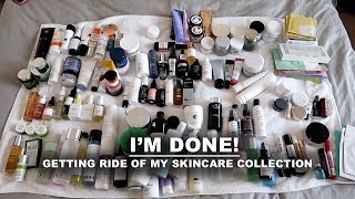 decluttering my entire skincare collection  Serein Wu [upl. by Nappy]