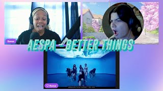 aespa 에스파 Better Things MV reaction [upl. by Ycinuq]