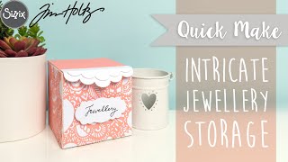 Intricate Jewellery Storage  Sizzix [upl. by Ttayw]