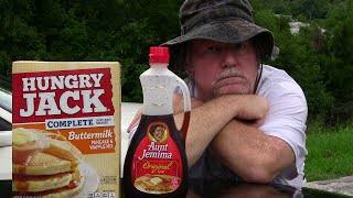 HOW TO MAKE FLUFFY PANCAKES  Hungry Jack Complete Buttermilk Pancakes [upl. by Remmos768]