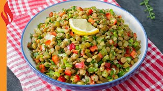 Mercimek Salatası Tarifi  Nasıl Yapılır [upl. by Cleodel]