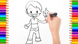 Cómo dibujar a Gedeón  Pequeños Héroes  Dibujos para niños [upl. by Assehc]