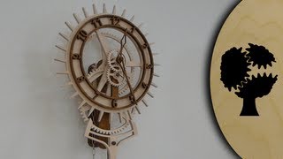 Korona  Holzuhr Wooden Clock [upl. by Seldon]