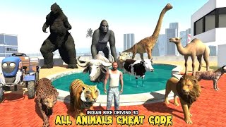 Indian Bike Driving 3D  All Animals Cheat Codes [upl. by Aldo725]