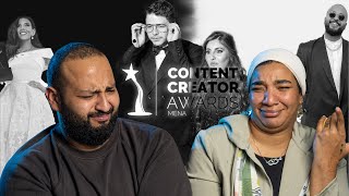 BASSANT DINAR مع  MENA CREATORS AWARDS احسن و اوحش لبس في [upl. by Castorina]