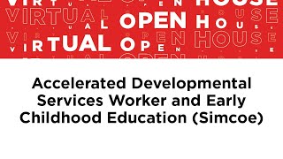 Accelerated Developmental Services Worker and Early Childhood Education Simcoe [upl. by Hatcher55]