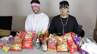 CHOLOS DO HOT CHEETO and TAKIS CHALLENGE [upl. by Burne686]