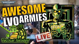 🔴The Coolest 40k Armies in LVO 2024  TacticalTuesday Warhammer 40k Show [upl. by Bennink655]