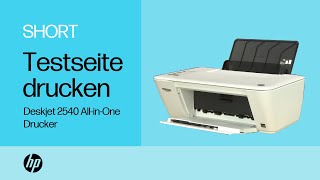 So drucken Sie eine Testseite mit dem HP DeskJet 2540 AllinOne Drucker  HP Support [upl. by Nazar864]