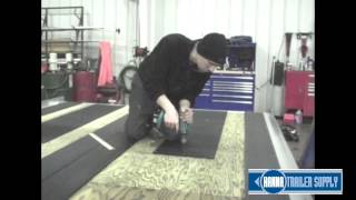 Slide Guides Inc Snowmobile Traction Mat Installation [upl. by Teiluj]